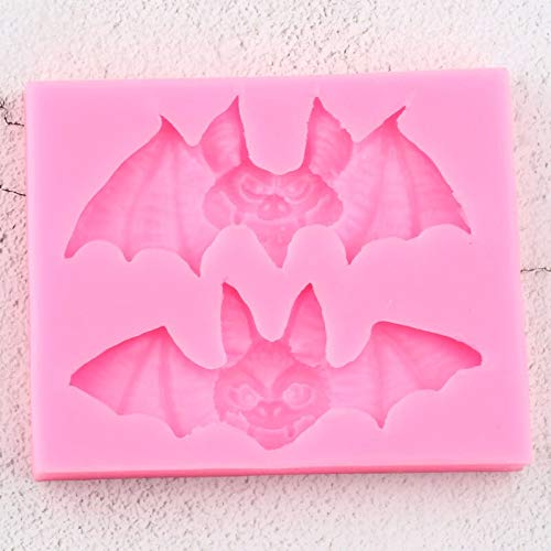 1Pc 3D Craft Halloween Bats Silicone Mold For Diy Crystal Soap Mould Jelly Shots Candy Desserts Gum Paste Fondant Chocolate Ice